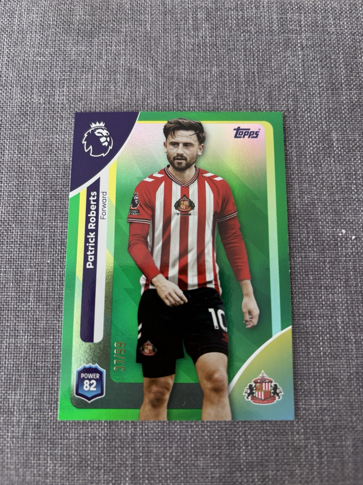 Patrick Roberts Sunderland TOPPS Card 37/99 for sale on Ebay