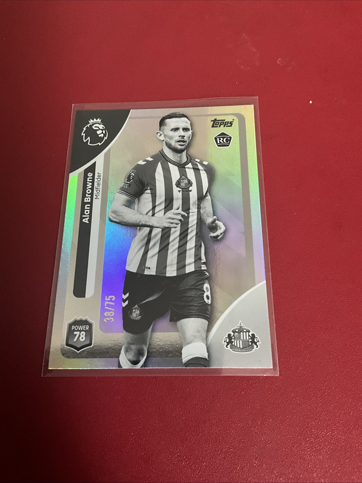 Topps Premier League 2025/2026 Alan Browne 38/75 Sunderland Parallel Card Rare for sale on Ebay