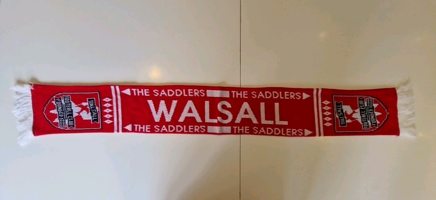 Walsall Football Club Flag Vintage Scarf for sale on Ebay