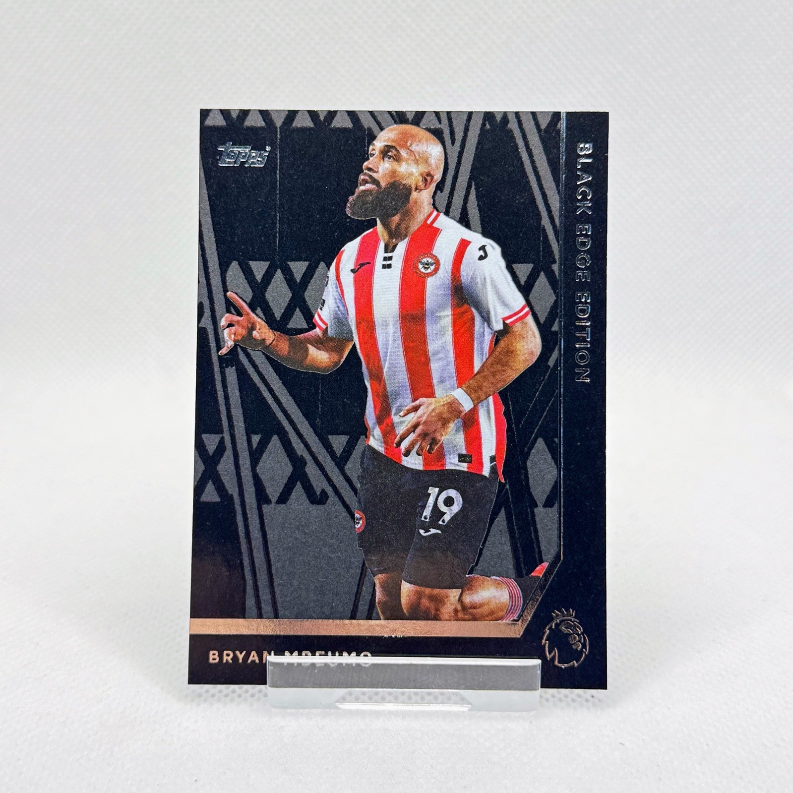 2026 Topps Premier League Bryan Mbeumo Black Edge Edition Insert Card Brentford for sale on Ebay