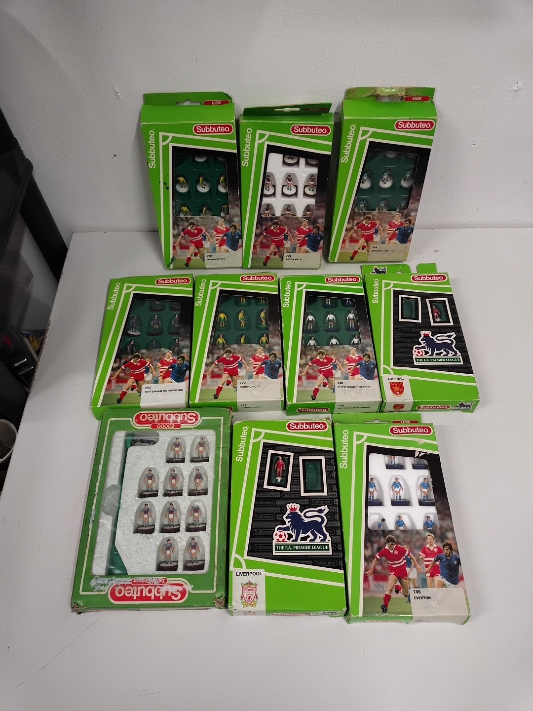 VINTAGE SUBBUTEO TEAMS BOXED JOBLOT  for sale on Ebay