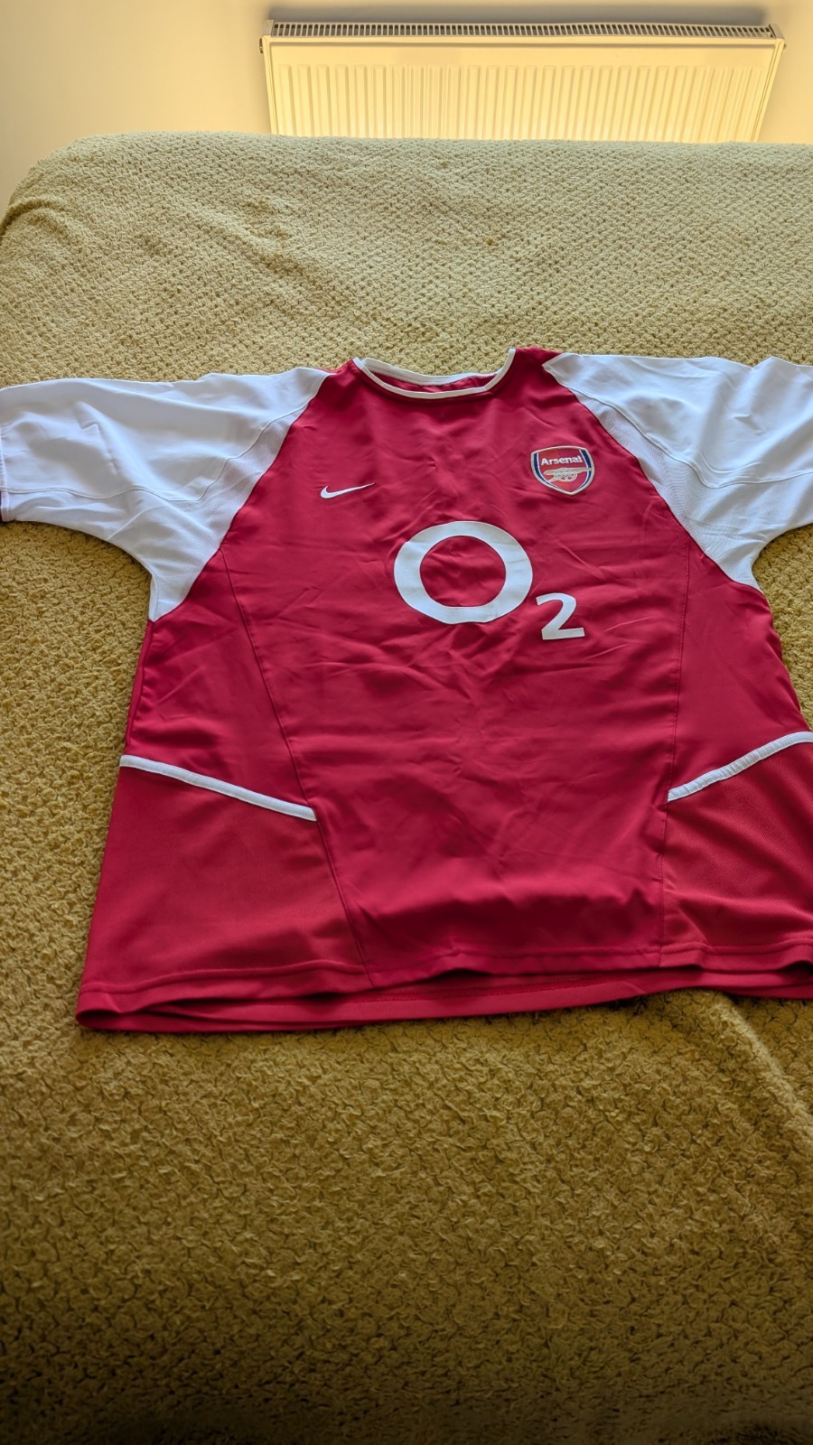 Arsenal shirt 2002-04 O2 shirt  size L 42/44 for sale on Ebay