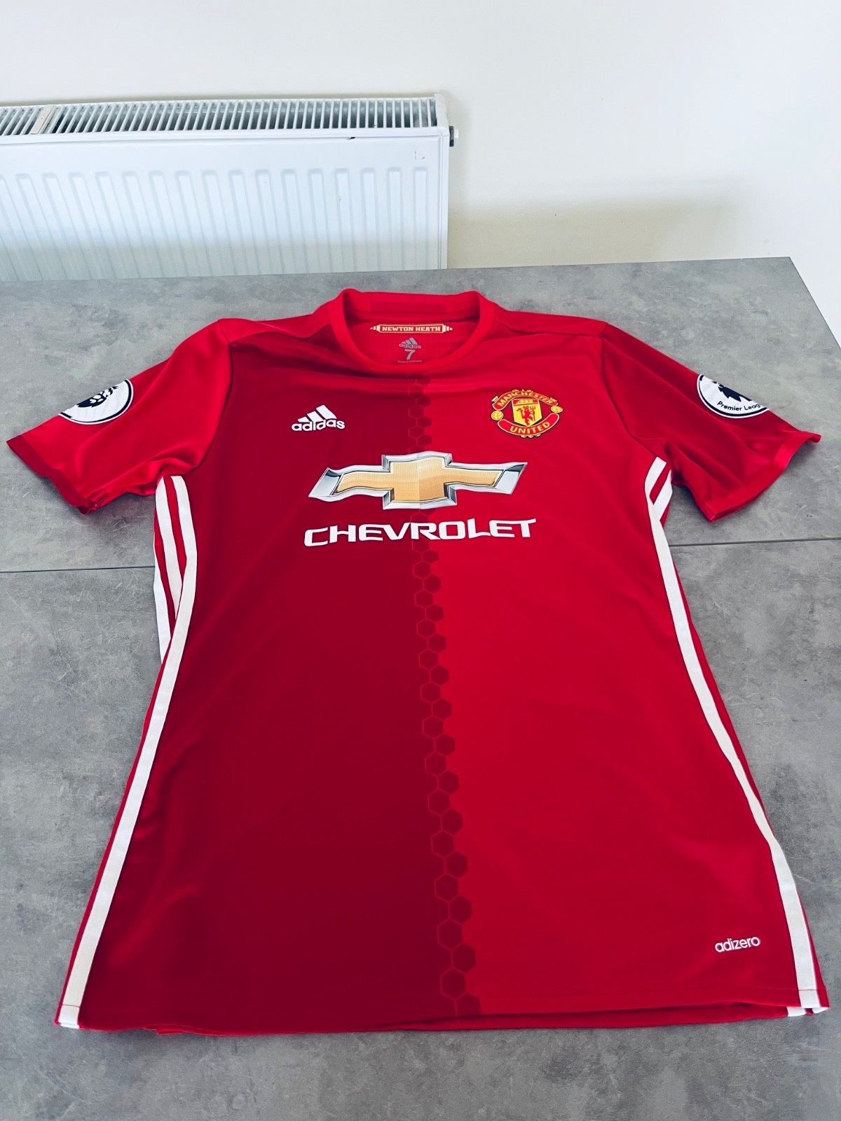 Rare 2016/17 Manchester United Paul Pogba #6 Match Worn home Shirt vs Arsenal! for sale on Ebay