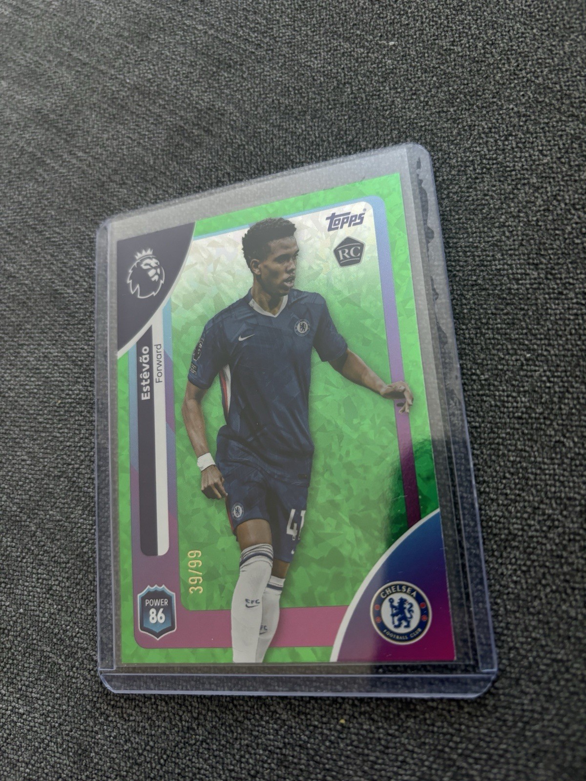 Topps Premier League Estevao Chelsea Rookie Parallel Card - /99 for sale on Ebay