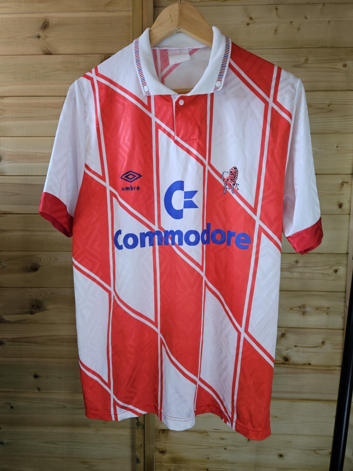 Rare Original Chelsea 1990/1992 Away Shirt LARGE UMBRO for sale on Ebay