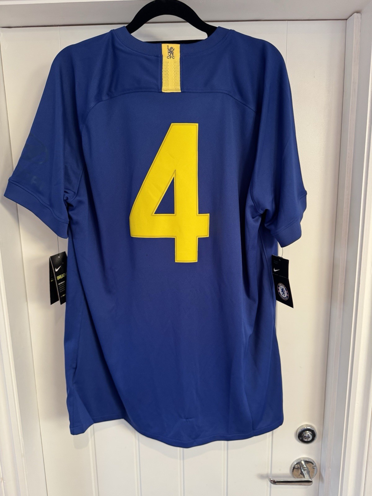 Nike Chelsea 2019/20 Home Shirt FA Cup 50th Anniversary No.4 Size Large BNWT for sale on Ebay