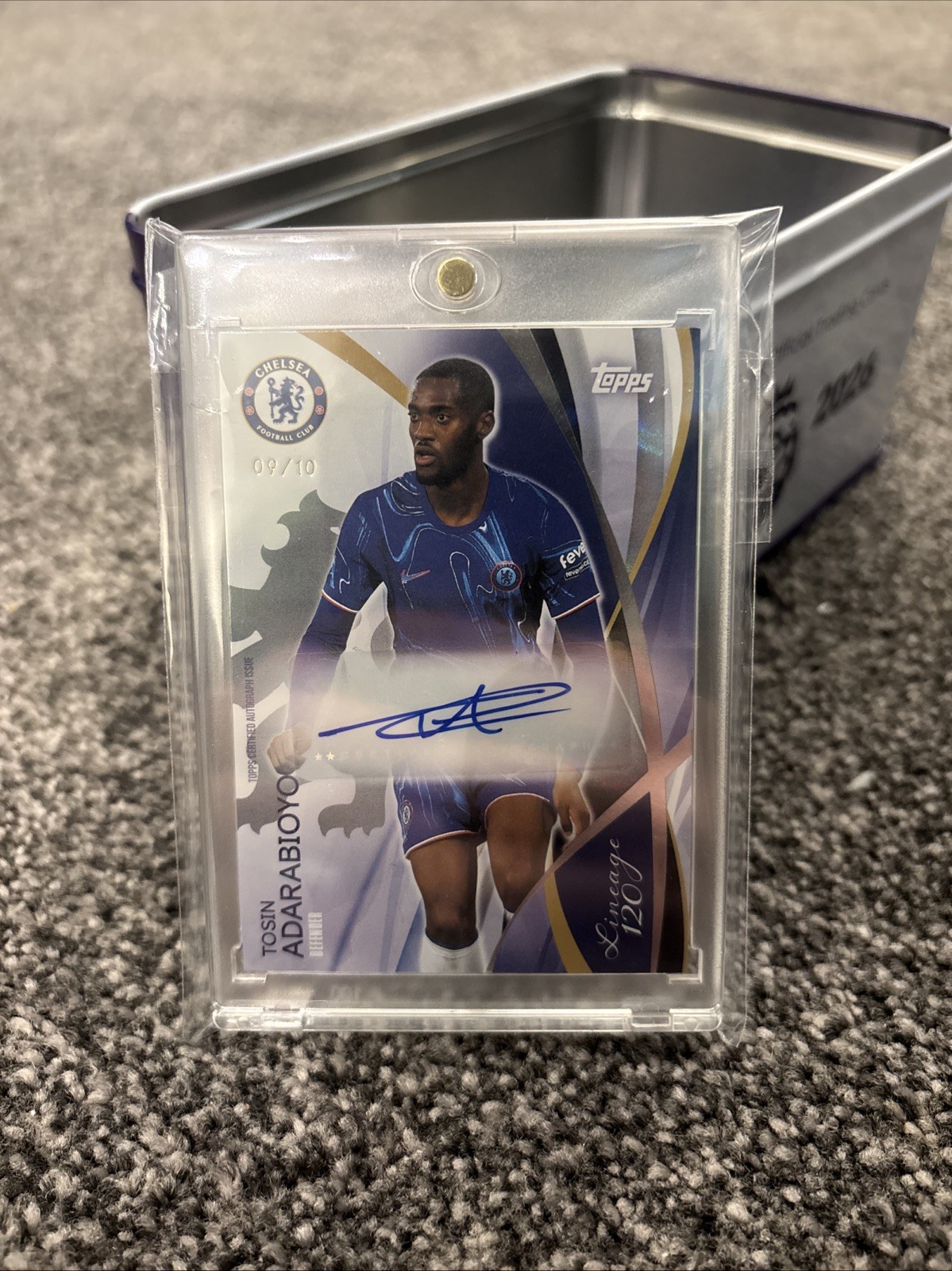🔥 Topps Chelsea Lineage 120th anniversary Tosin Adarabioyo Auto Card 09/10!! 🔥 for sale on Ebay