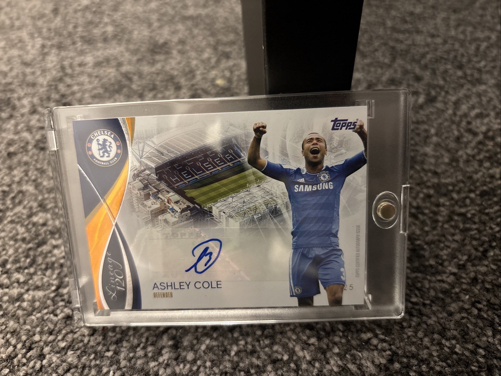 Topps Chelsea Lineage 120th Anniversary Edition, Ashley Cole Autograph 07/25 for sale on Ebay