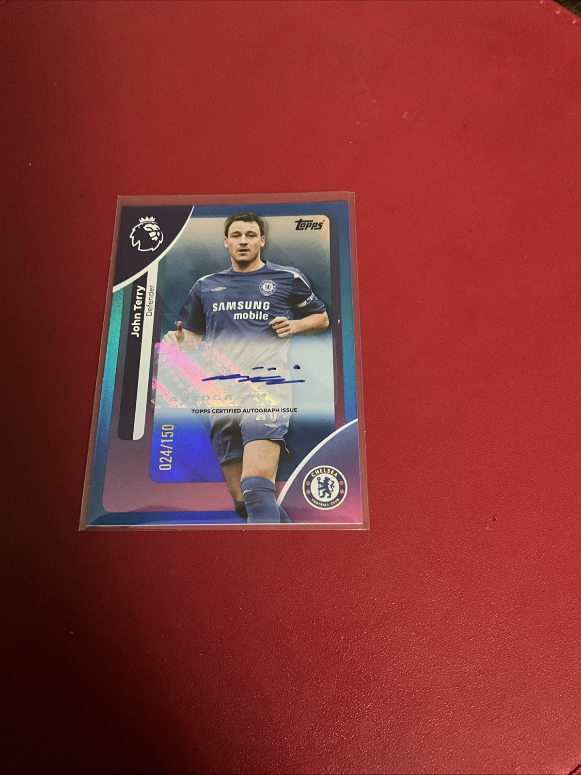 Topps 2025/2026 Premier League Chelsea John Terry 24/150 Autograph Card for sale on Ebay