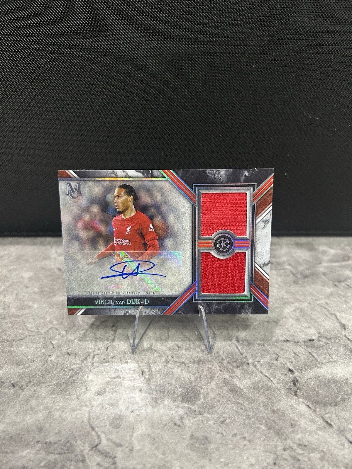 Virgil Van Dijk Liverpool Museum 2022-23 /199 Dual Relic Auto (Player Worn) for sale on Ebay