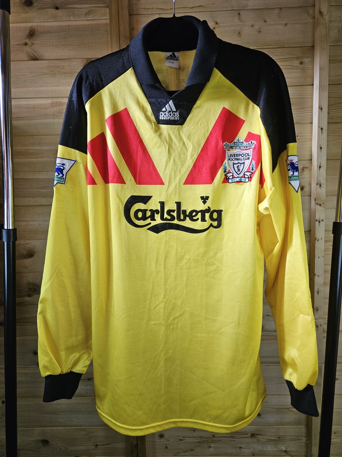 Ultra Rare Match Issue Liverpool 1993/1994 GK Shirt #1 Grobbelaar XL ADIDAS  for sale on Ebay