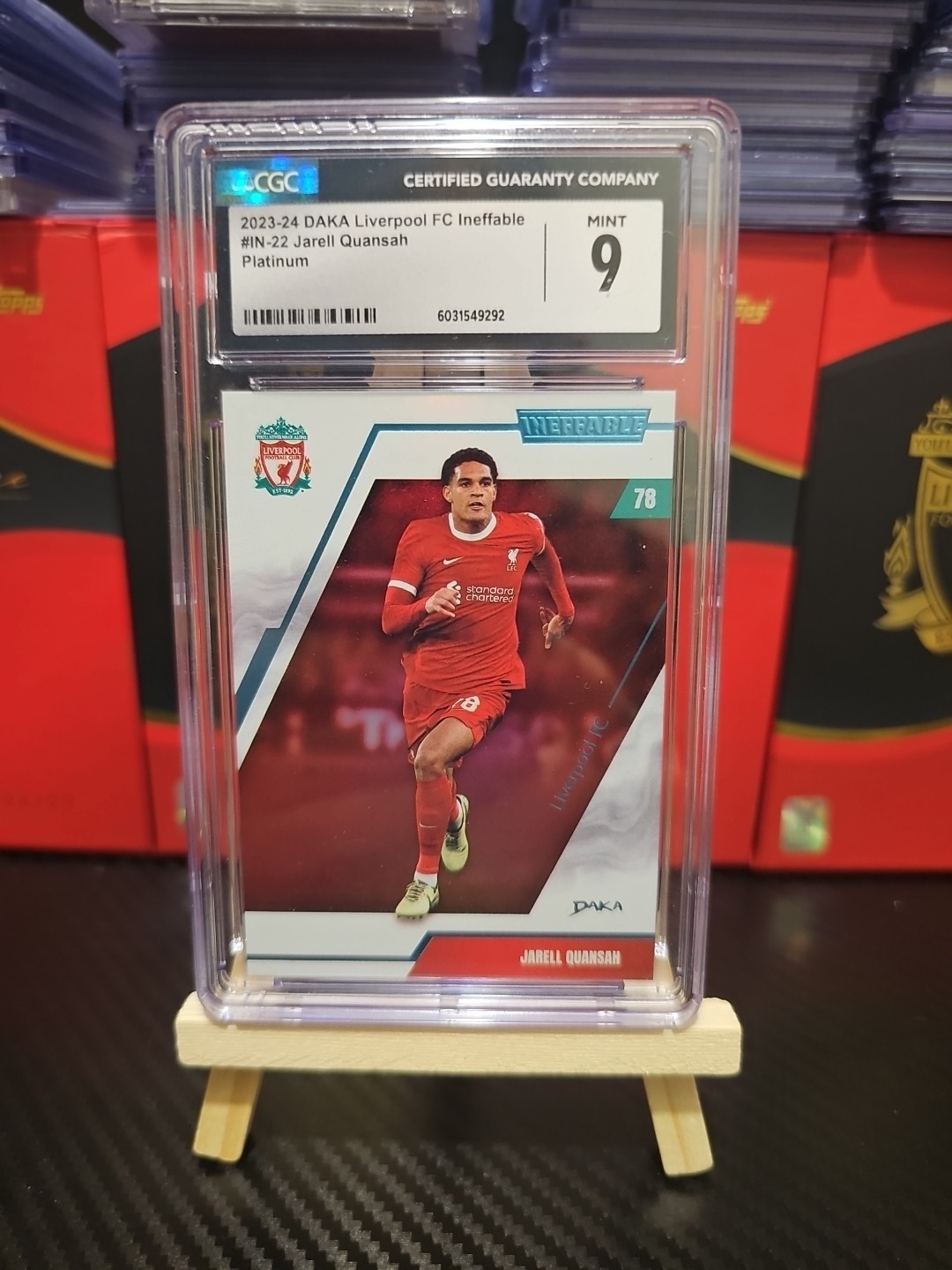 🔥 Jarell Quansah 1/1 🔥Platinum Daka Liverpool Ineffable 23-24 Mint 9 CGC for sale on Ebay