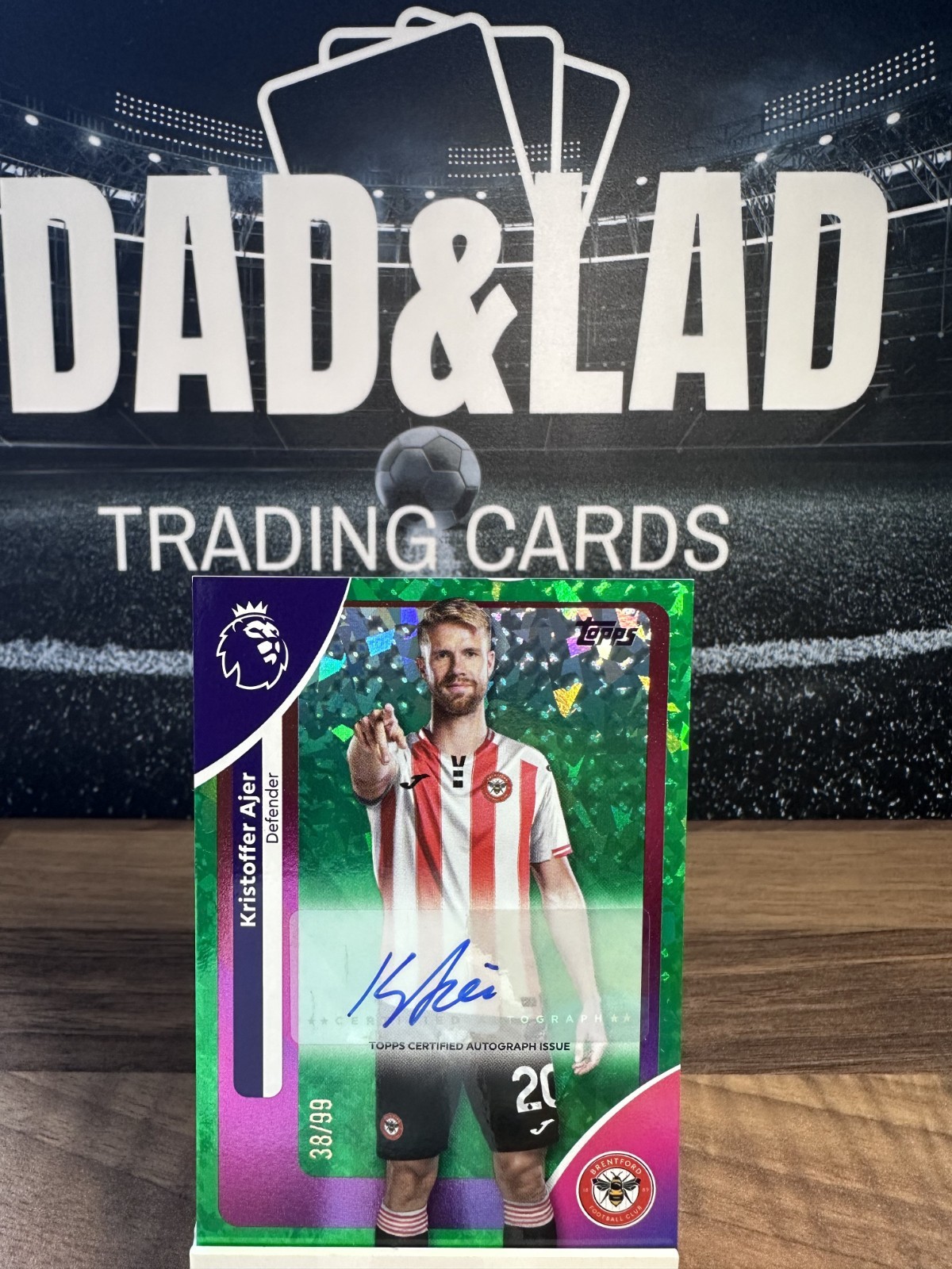 Topps Premier League 2026 Kristoffer Ajer Brentford #AC-KA Green Auto 38/99 for sale on Ebay