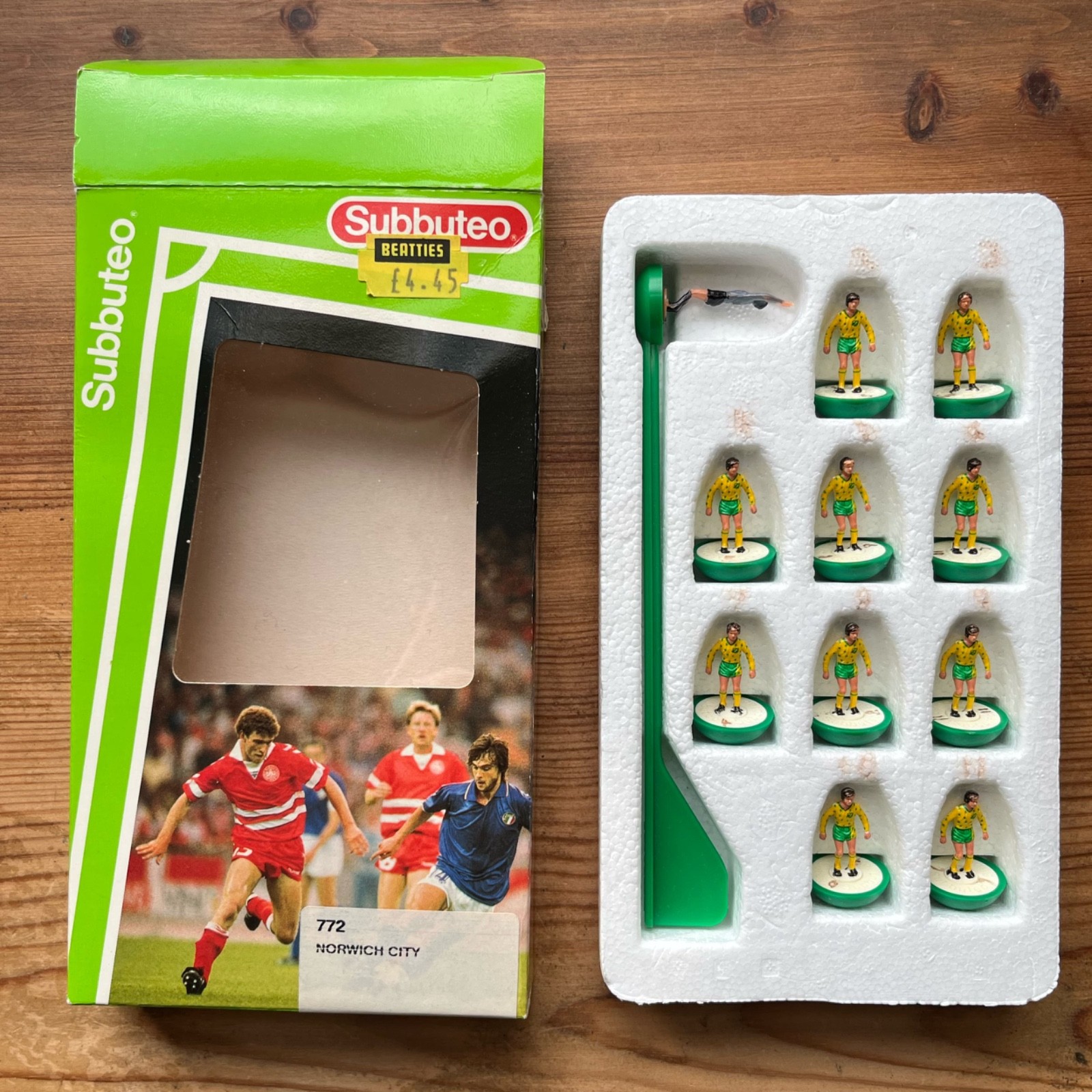 SUBBUTEO Norwich City 772 1992-94 Ribero kit - LW Lightweight Team vintage boxed for sale on Ebay