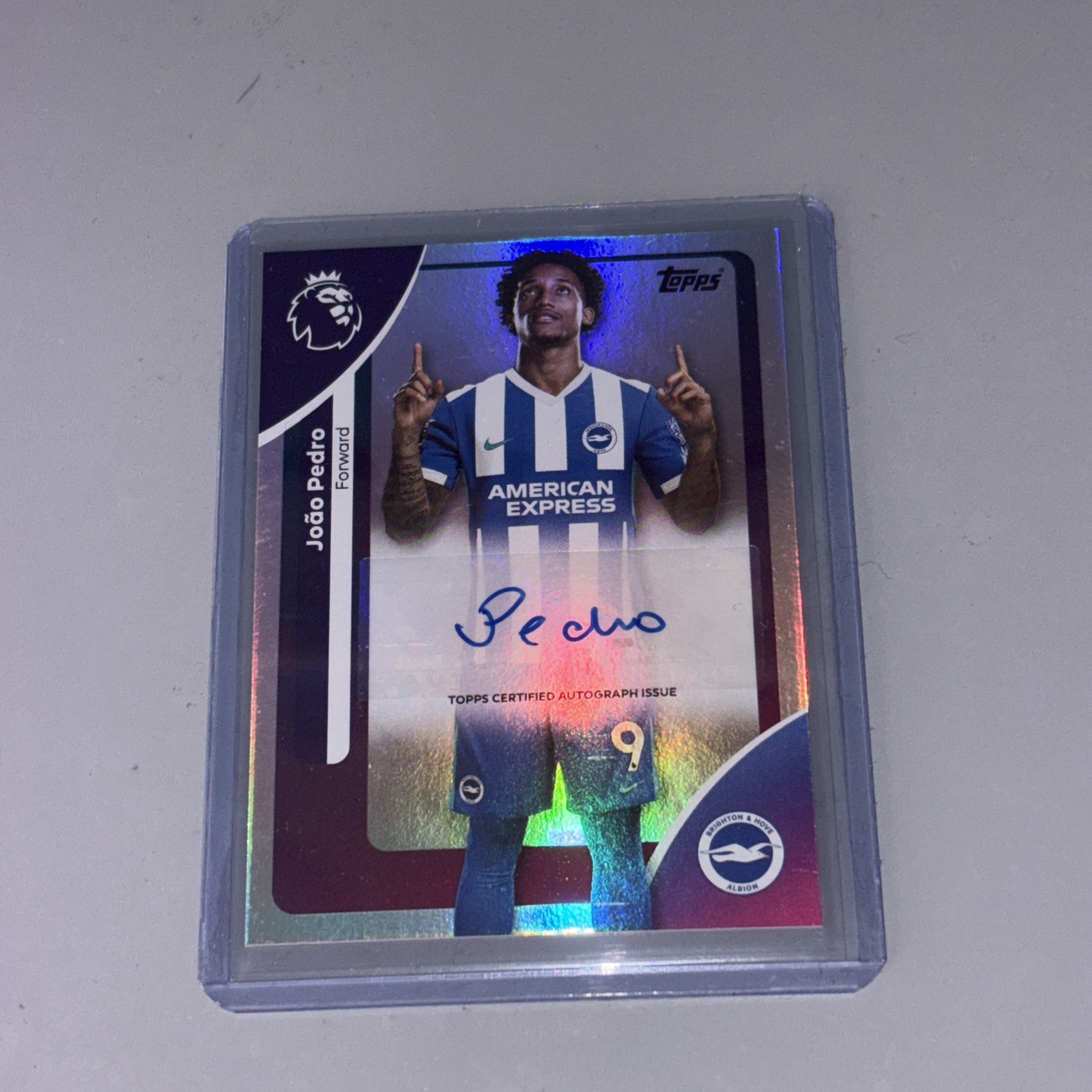 Joao Pedro auto Topps Premier League 25/26 Chelsea/Brighton  for sale on Ebay