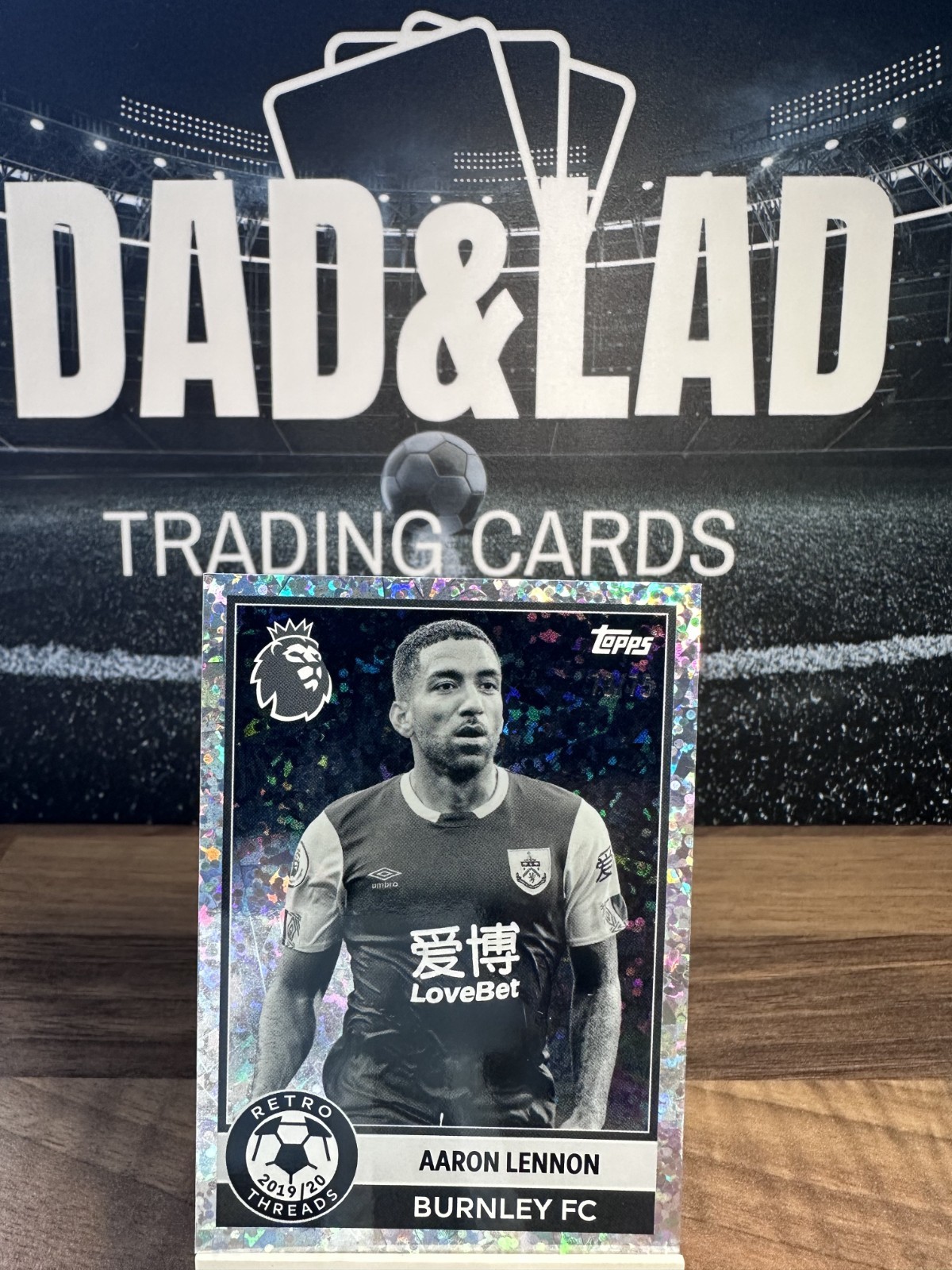 Topps Premier League 2026 Aaron Lennon Black & White Retro Threads Burnley 73/75 for sale on Ebay
