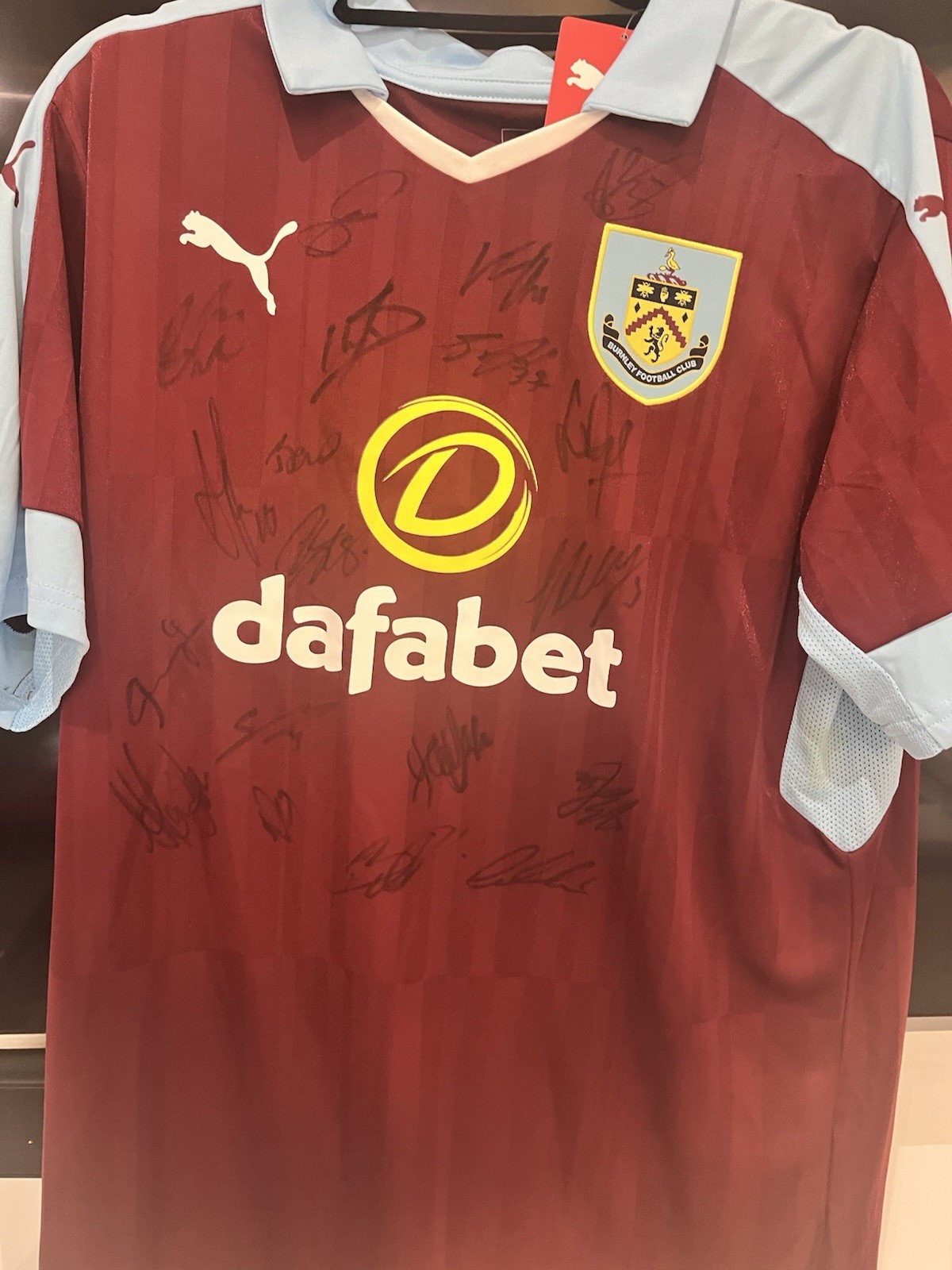 Burnley Fc Signed Shirt for sale on Ebay