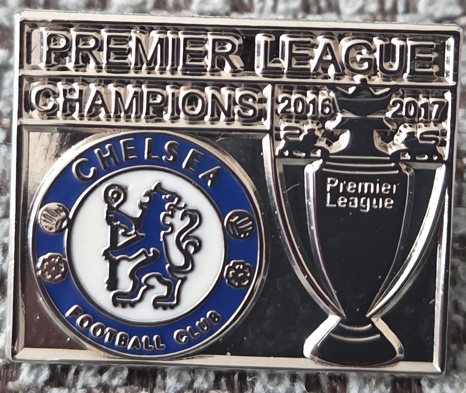 Chelsea FC Badge - CHELSEA PREMIER LEAGUE CHAMPIONS 2016/17 BADGE  for sale on Ebay