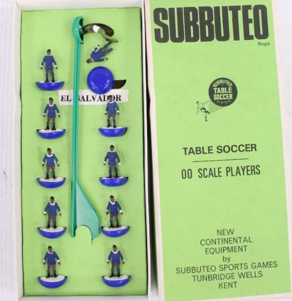Vtg SUBBUTEO Weighted 00 Scale Table Top EL SALVADOR Football Team -S28 for sale on Ebay