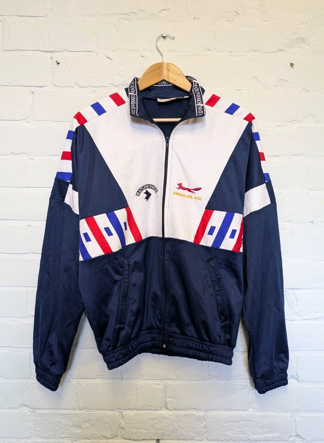 Vintage Matchwinner Carlisle United Track Top - Size Medium (40) for sale on Ebay