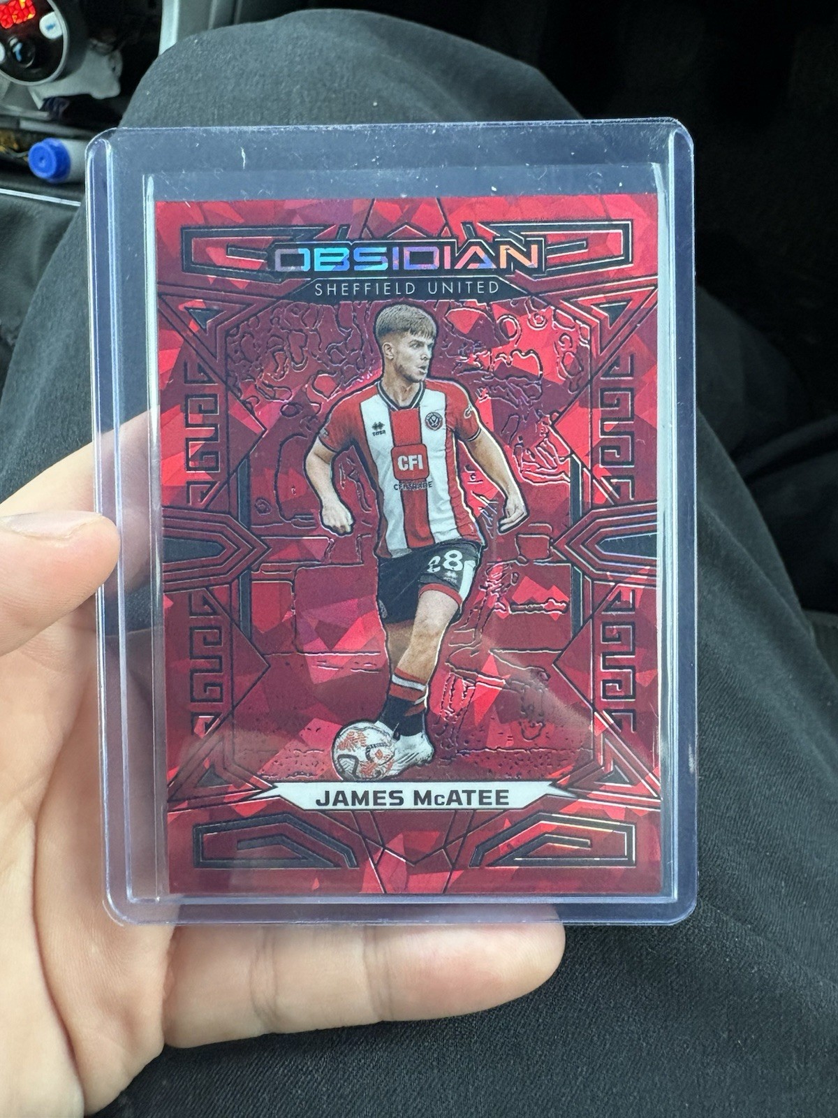 James McAtee Red Crystals /30 • Sheffield United • Panini Obsidian 23/24 for sale on Ebay
