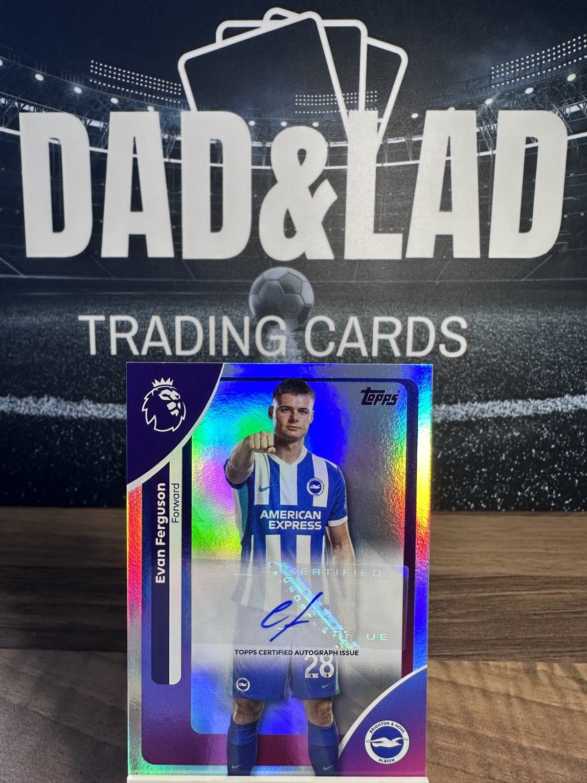Topps Premier League 2026 Evan Ferguson Brighton & Hove Albion Auto for sale on Ebay