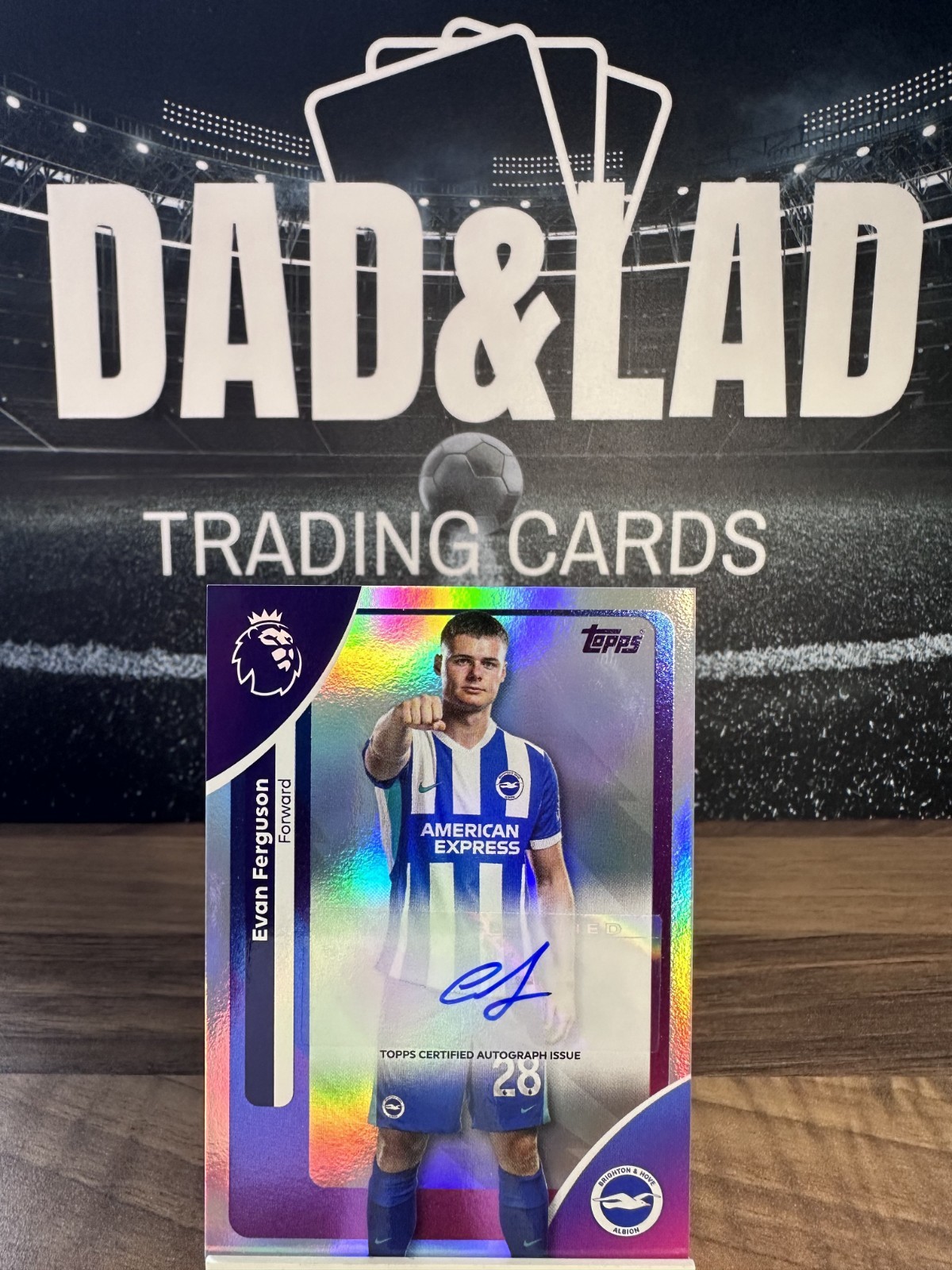 Topps Premier League 2026 Evan Ferguson Brighton & Hove Albion Auto #AC-EFE for sale on Ebay