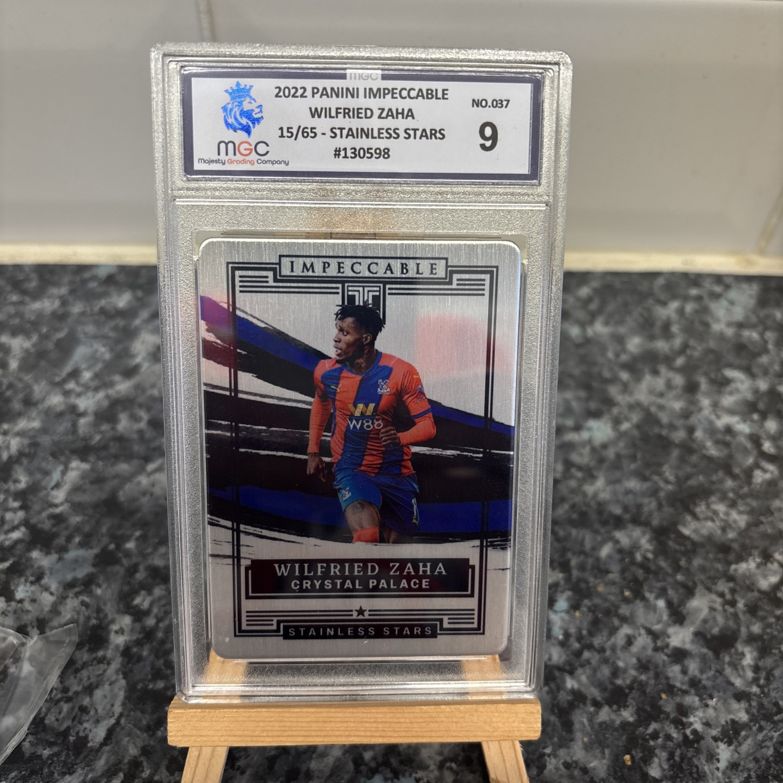 2022 WILFRIED ZAHA /65 PANINI IMPECCABLE STAINLESS STARS Crystal Palace graded  for sale on Ebay