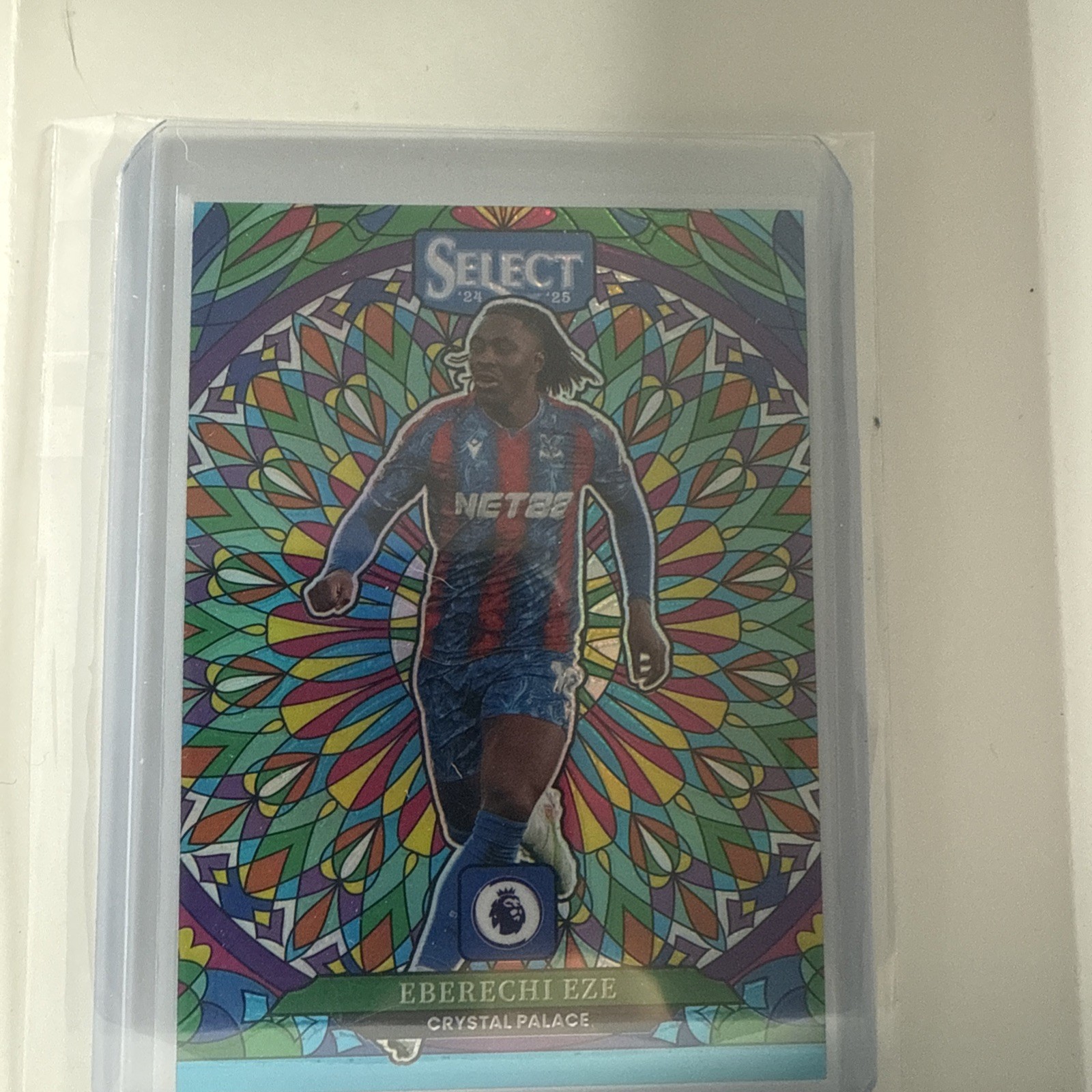 2024/25 Panini Select Premier League Eberechi Eze Stained Glass SSP C Palace for sale on Ebay