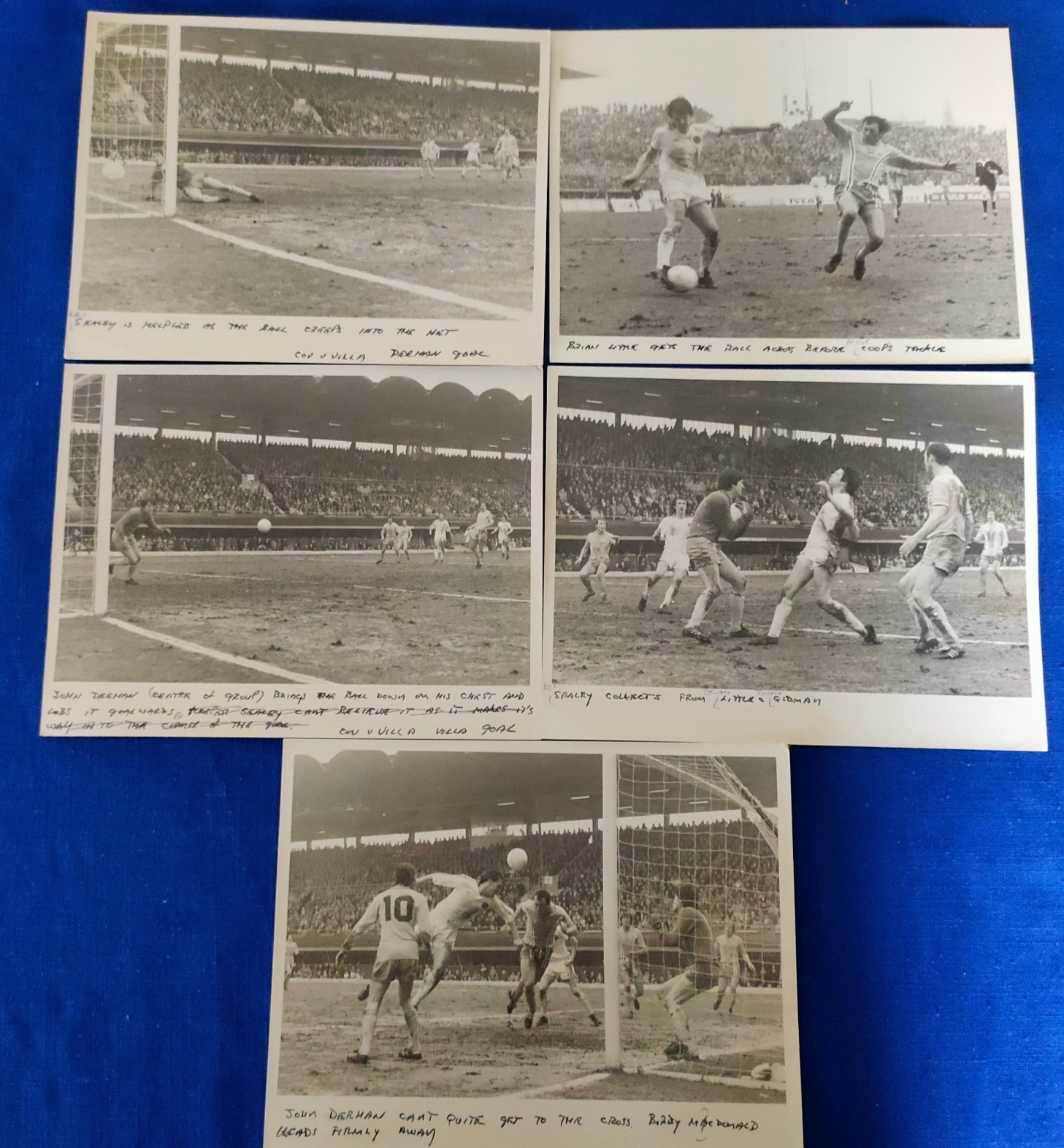 ASTON VILLA    v   COVENTRY  CITY  AWAY    -  7th April  1979   - 5 PRESS PHOTOS for sale on Ebay