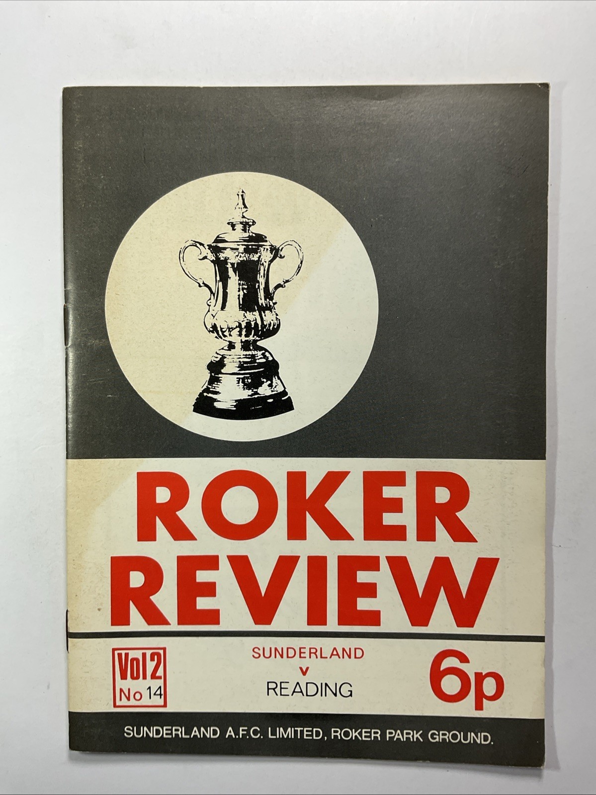 Sunderland v Reading;  FA Cup 4th Round,  3rd February 1973 for sale on Ebay
