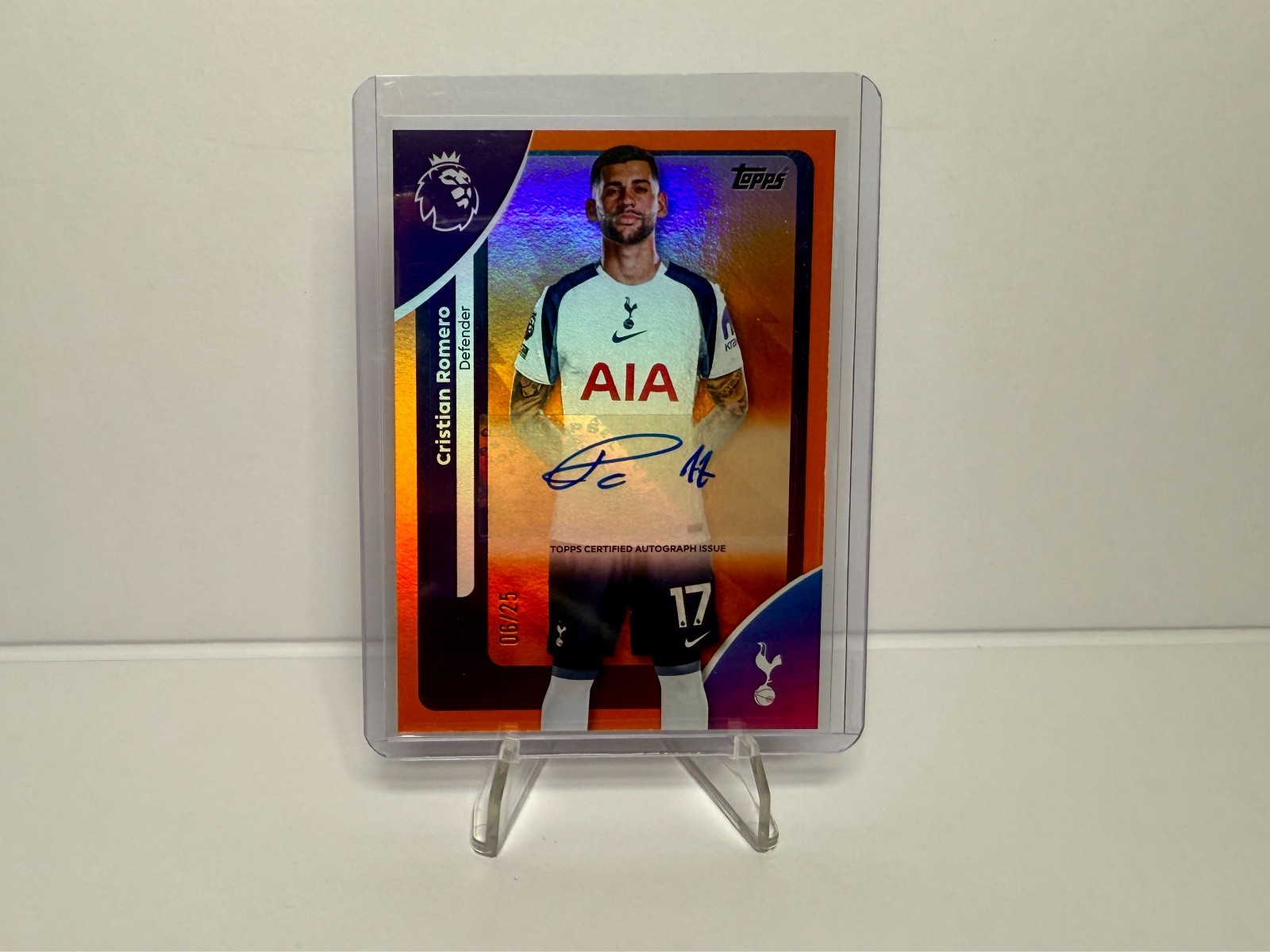 Topps Premier League 2025/26 - CRISTIAN ROMERO Auto /25 - Tottenham Hotspur for sale on Ebay
