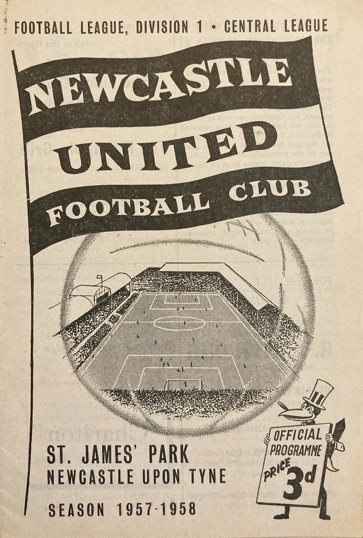 Newcastle United v West Bromwich Albion Div 1 1957/58 for sale on Ebay