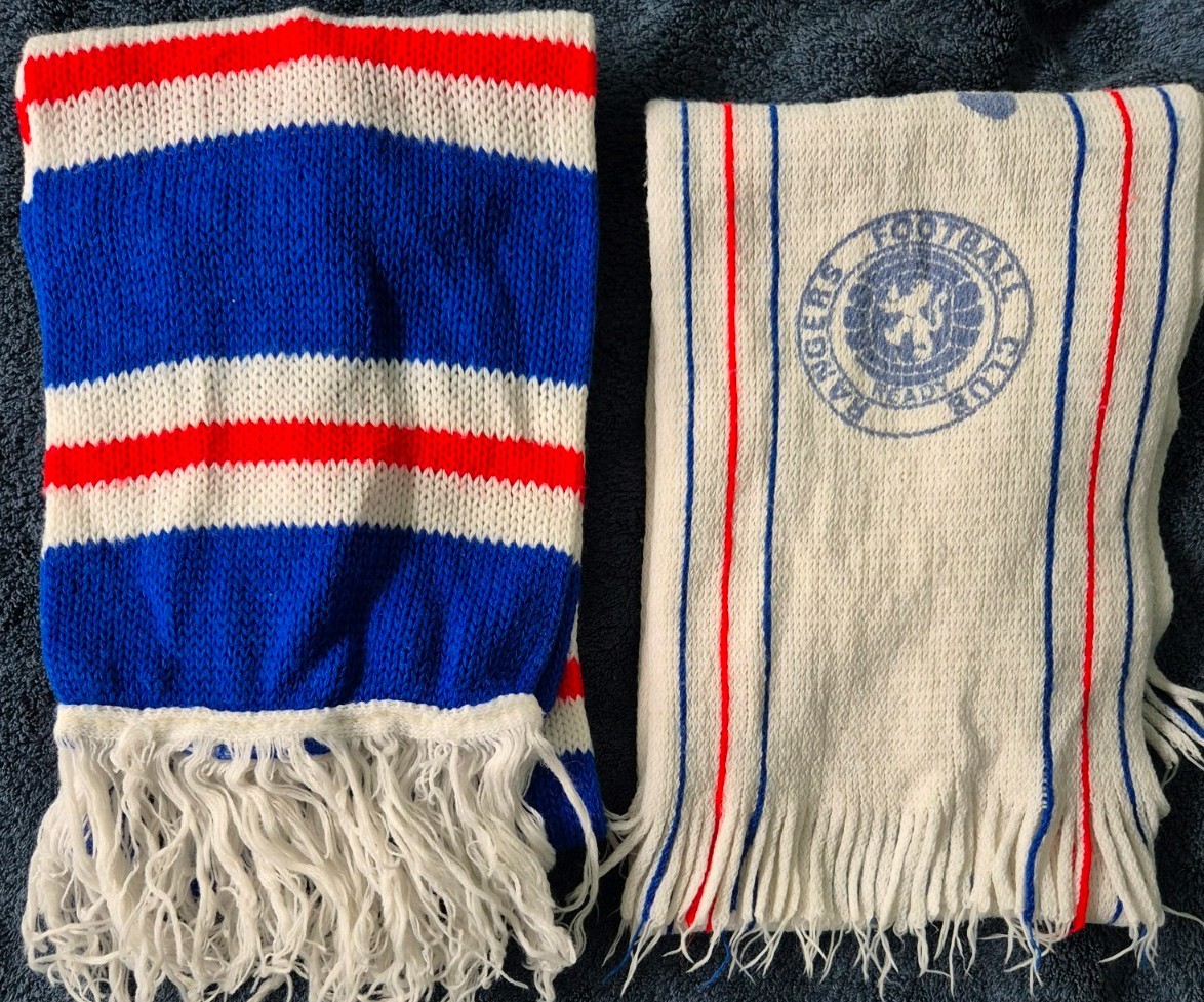 2 x  1982/1983.  Glasgow Rangers Scarves. for sale on Ebay