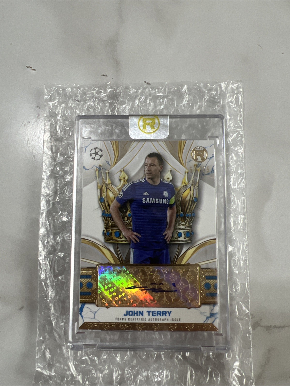 Reverence John Terry Chelsea FC Autograph Champions League Topps /75 for sale on Ebay