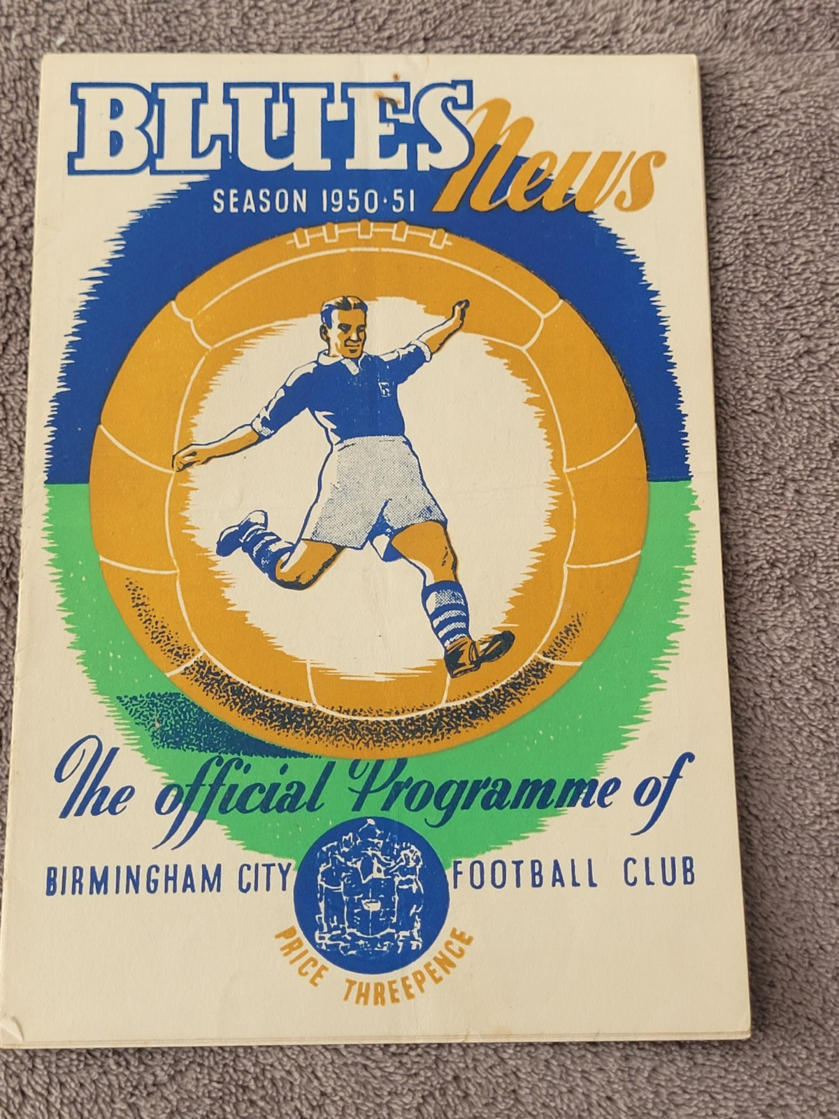 Birmingham City V Swansea Town 16.12. 1950 - Division 2 for sale on Ebay