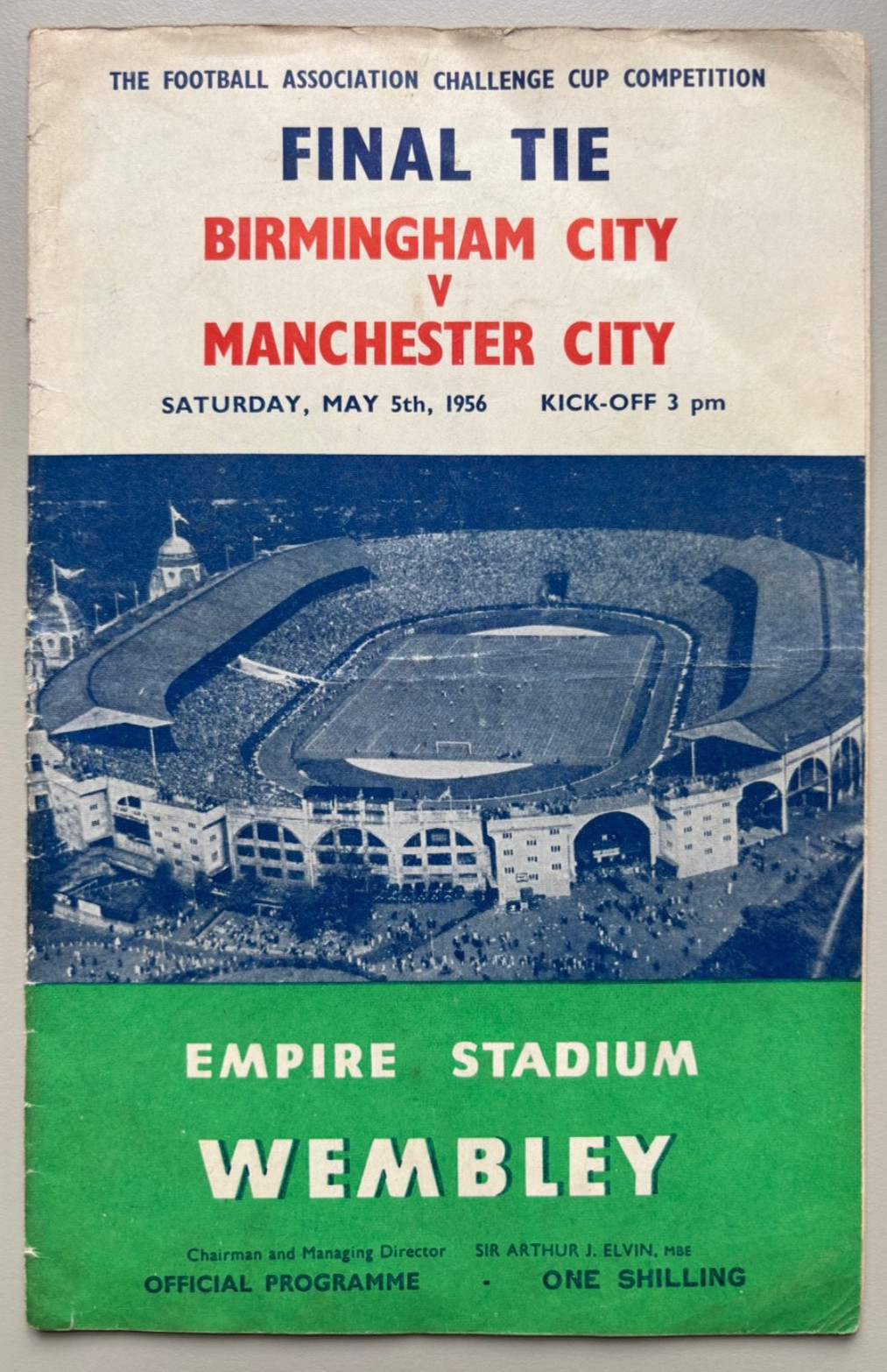 1956 Birmingham City v Manchester City FA Cup Final st Wembley for sale on Ebay