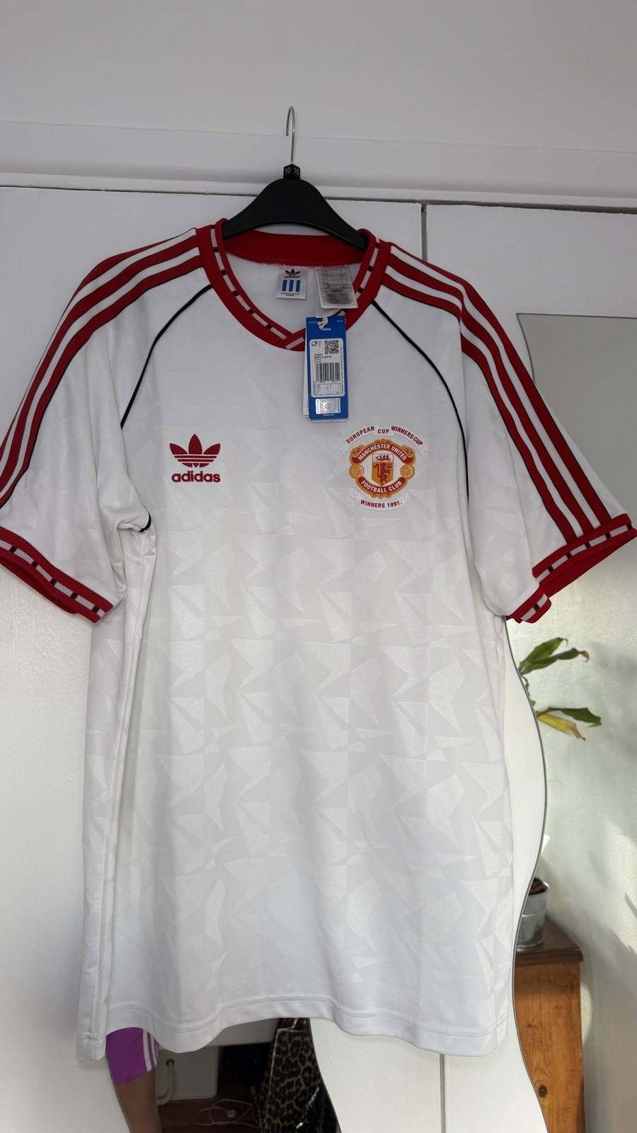 Original Adidas Manchester United 1991 European Cup Winners Cup Final Shirt L for sale on Ebay