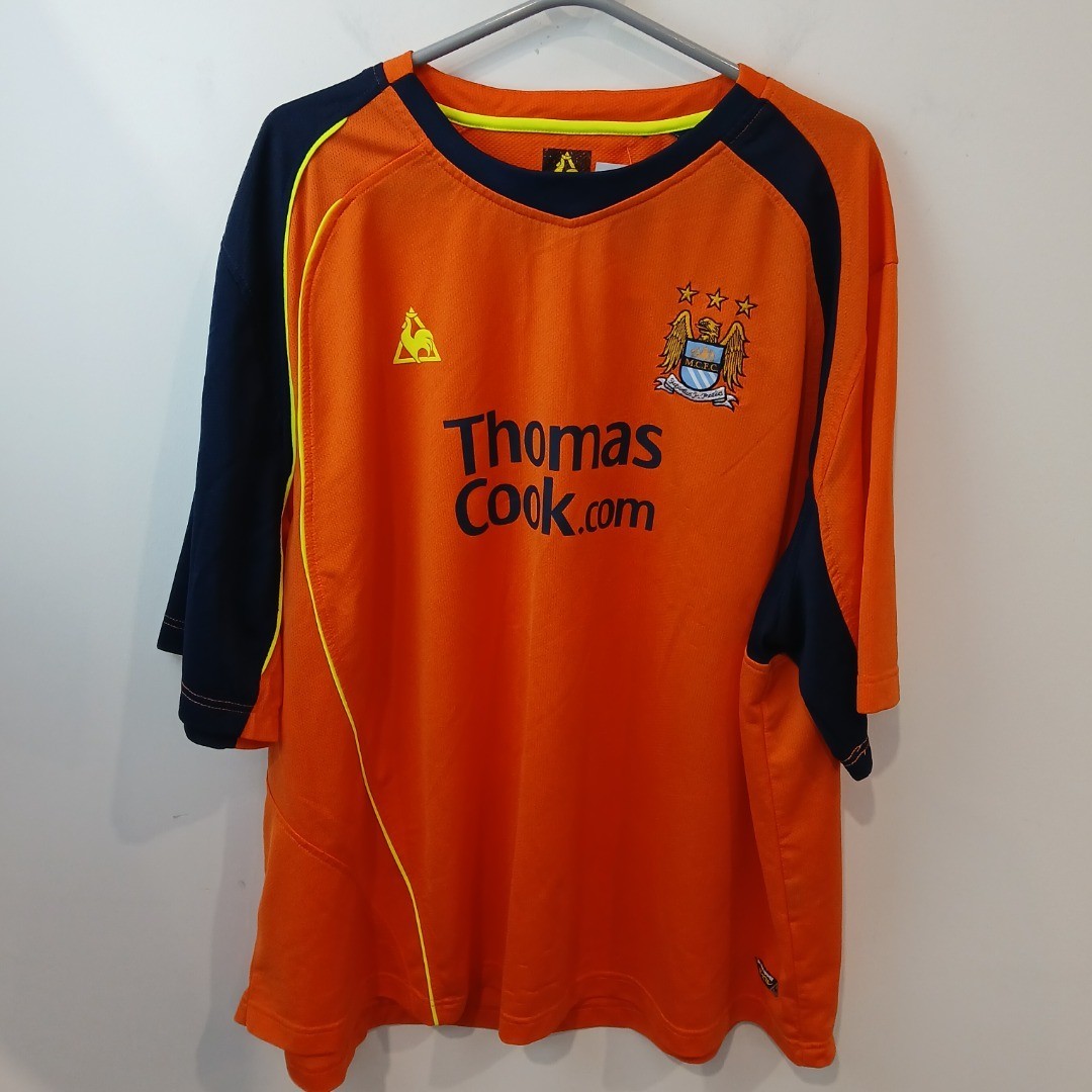 Le Coq Sportif Manchester City 2008/09 Third Shirt Mens Size 4XL Orange -WRDC for sale on Ebay