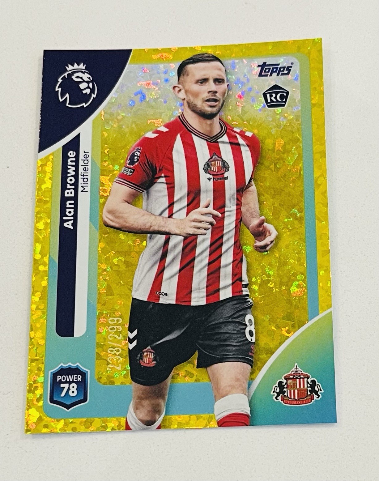 Topps Premier League 2026 Alan Browne Sunderland Yellow Parallel /299 for sale on Ebay