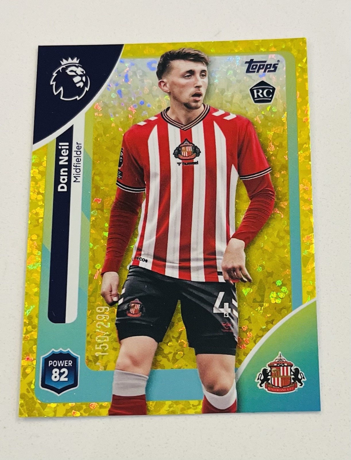 Topps Premier League 2026 Dan Neil Sunderland Yellow Parallel /299 for sale on Ebay