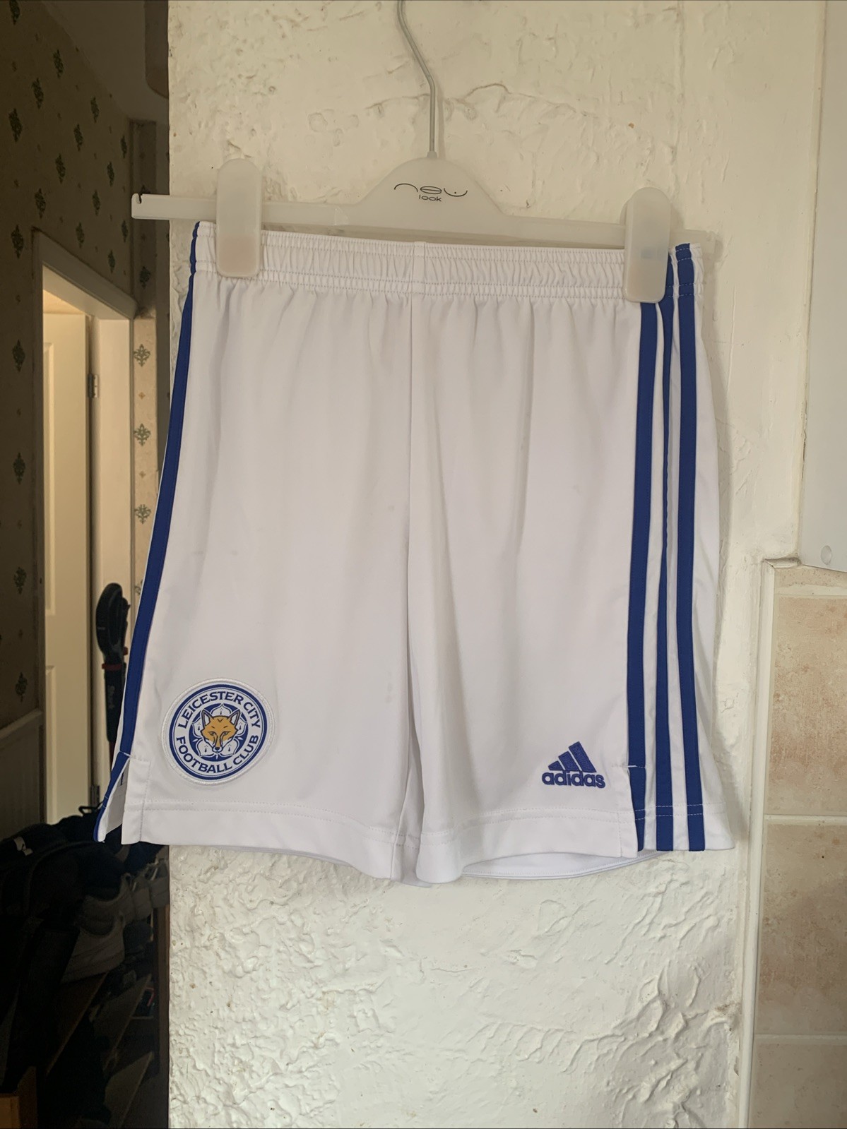 Leicester City Football Club White Shorts Age 11-12 for sale on Ebay