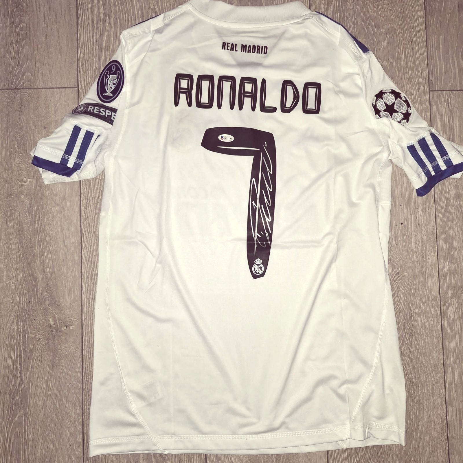 Cristiano Ronaldo Signed Real Madrid Beckett Witnessed Shirt  for sale on Ebay
