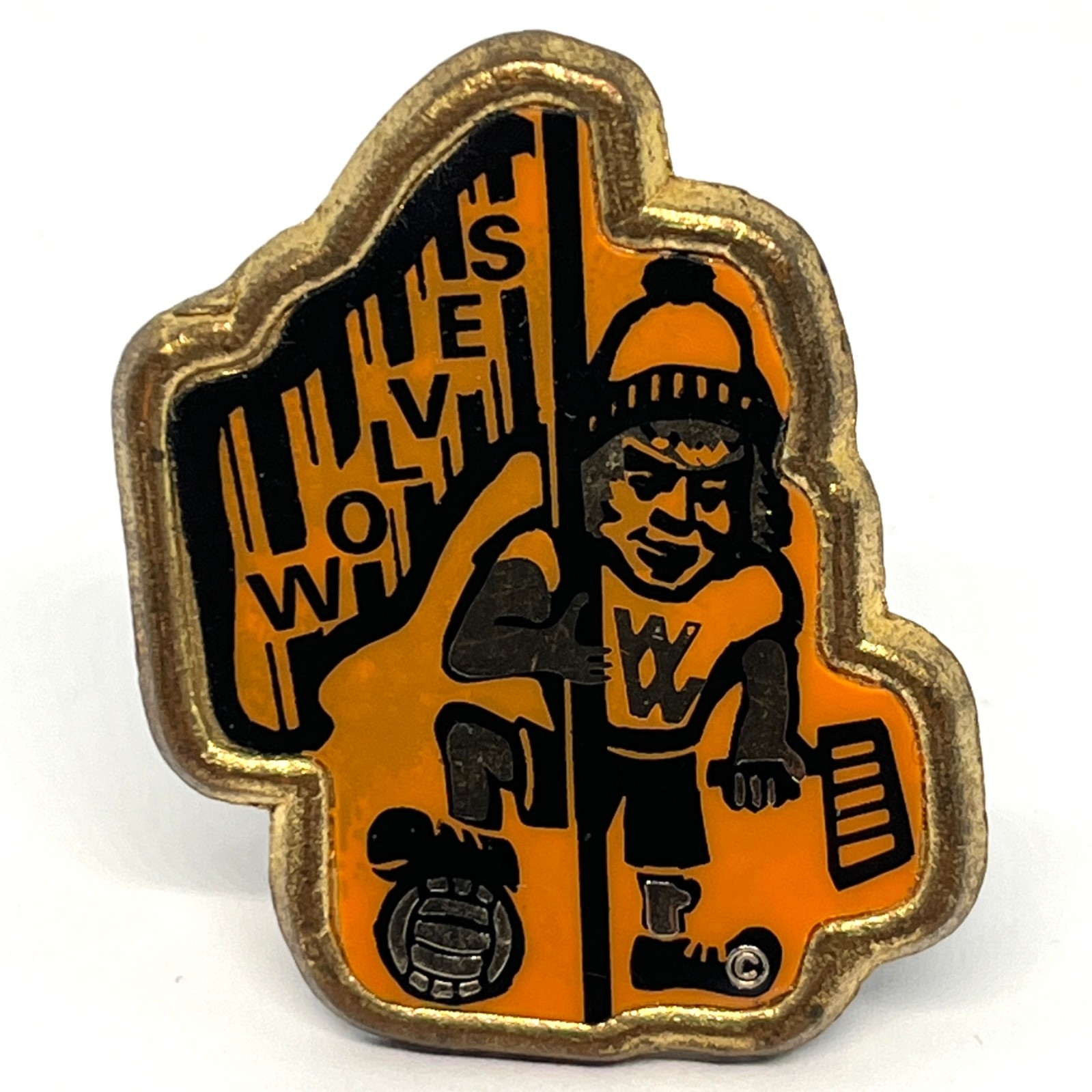 Vintage Wolves Coffer Pin Badge Wolverhampton Wanderers Football Fan Flag Rattle for sale on Ebay