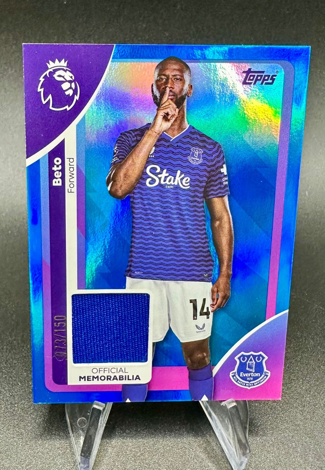 Topps Premier League 25/26 2026 # Beto # RE-BET # Everton Patch Relic /150 for sale on Ebay