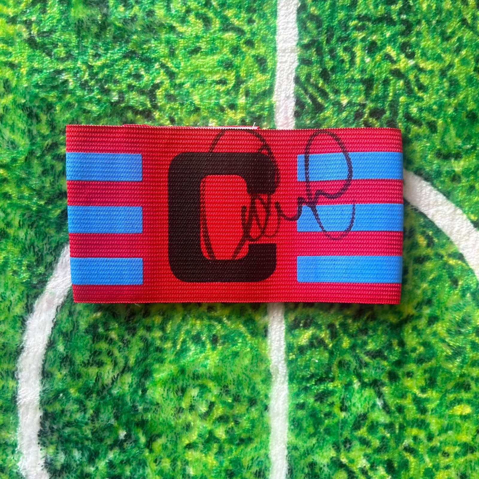 Andrei Kanchelskis Of Russia, Man UTD & Everton Signed Captains Armband wCOA for sale on Ebay