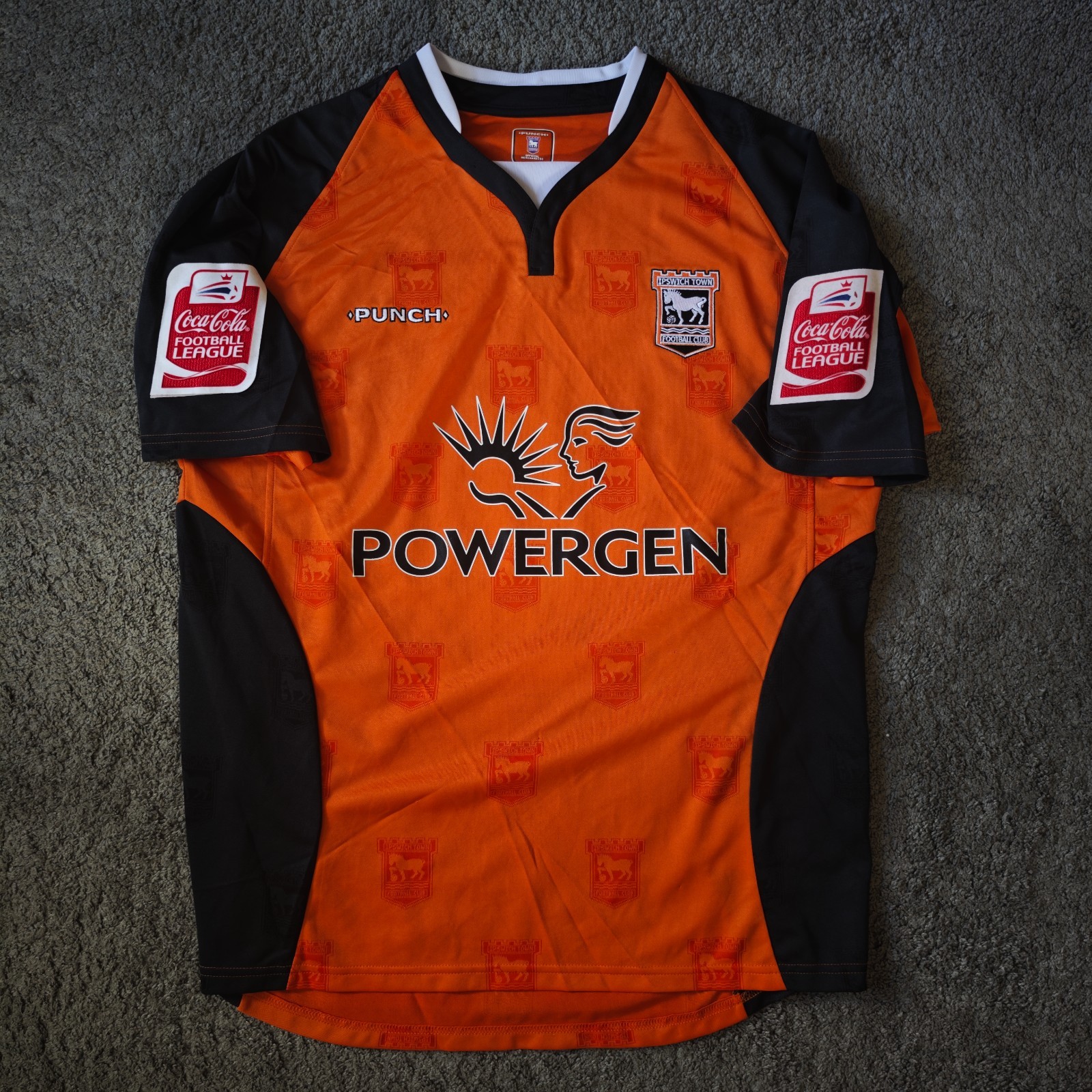 ipswich Town Football Club 2004/06 Player Worn Shirt - Darren Currie for sale on Ebay