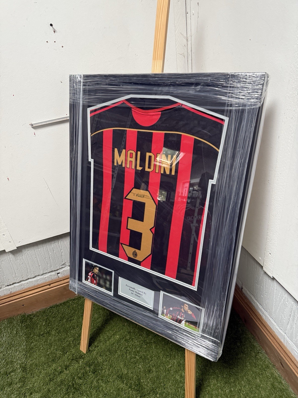 Paolo Maldini Signed Ac Milan Champions League Football shirt With COA for sale on Ebay