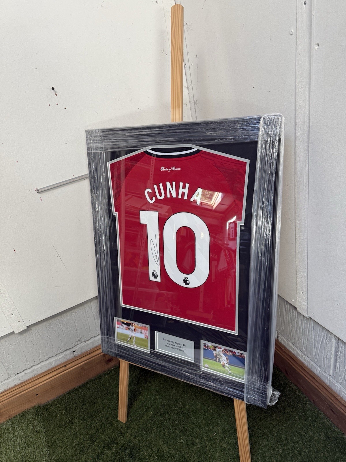 Matheus Cunha Hand Signed Manchester United 25/26 Home Shirt With Proof for sale on Ebay