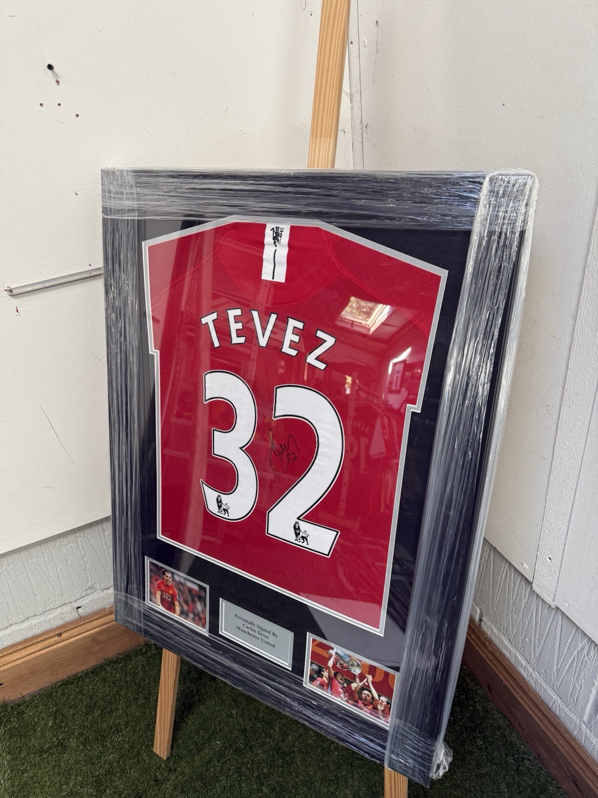 Carlos Tevez Signed Manchester United Shirt With COA for sale on Ebay